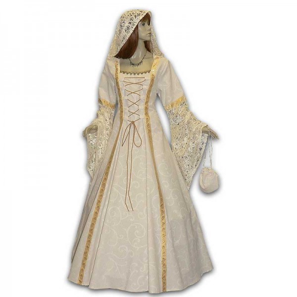 Mittelalter Hochzeitskleid nach Maß