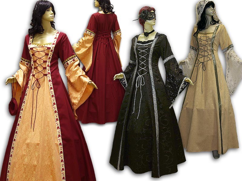 Mittelalterkleid in Varianten